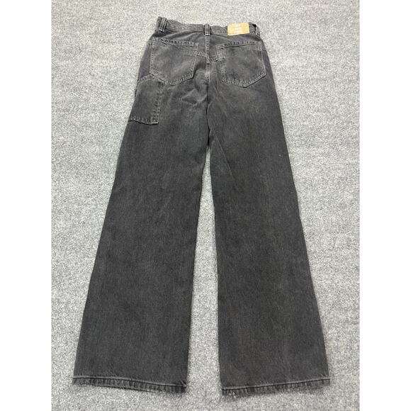 We The Free Tinsley Baggy High Rise Straight Leg Jean 24 90s Grunge Washed Black - Picture 2 of 15